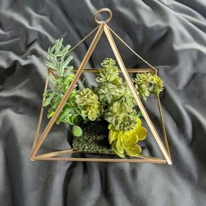 Faux Plant Terrarium